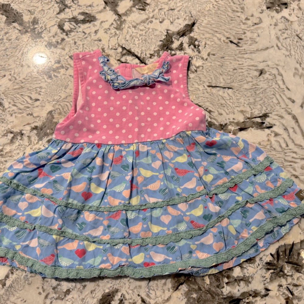 Matilda Jane sz 4 girls top with cute birds